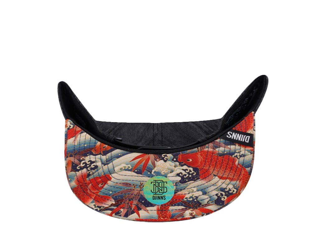 Djinns Koi Linen Reversed 6 Panel Snapback Casquette