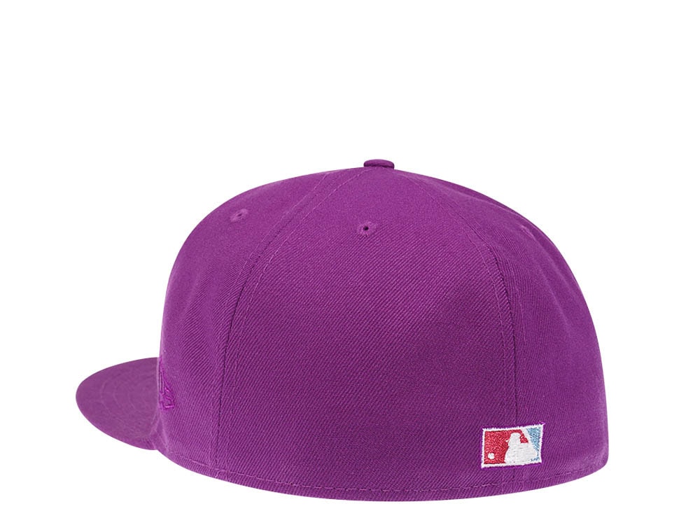 New Era Chicago Cubs World Series 2016 Grape Metallic Suede Elite Edition 59Fifty Fitted Casquette