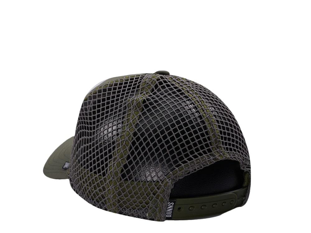 Djinns HFT Olive Big Net Mountain Trucker Snapback Casquette