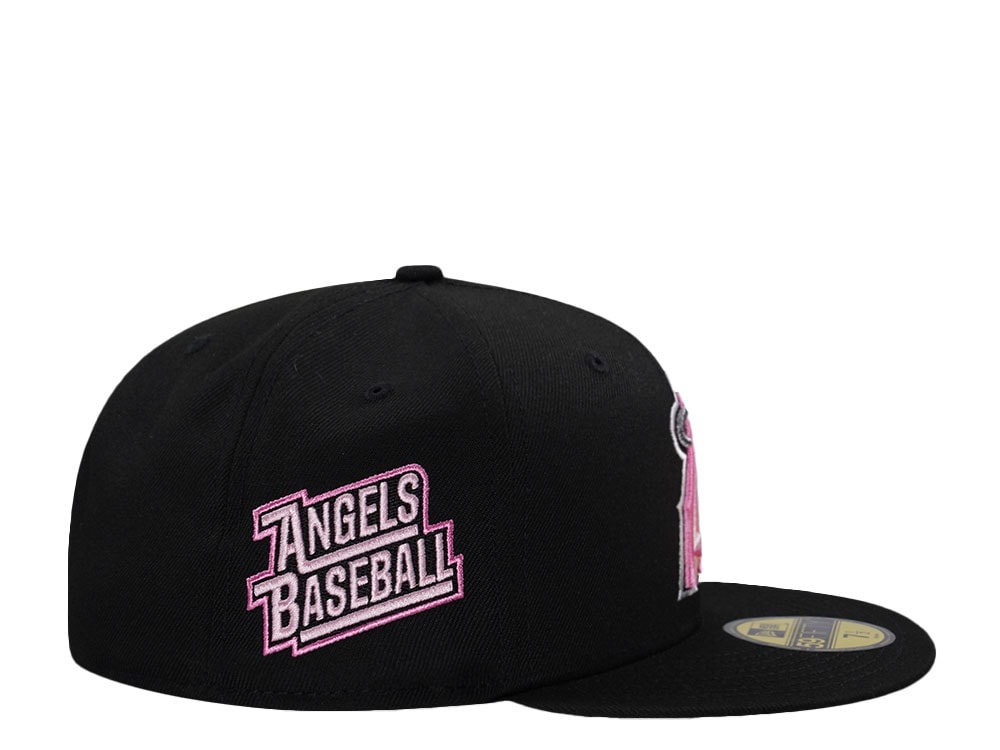 New Era Anaheim Angels Black and Pink Edition 59Fifty Fitted Casquette