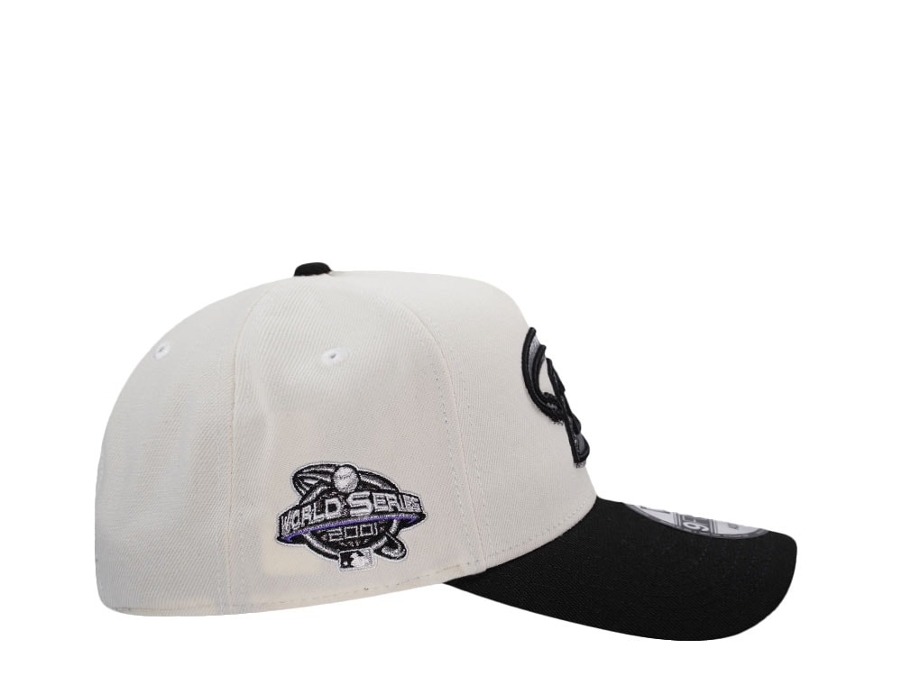 New Era Arizona Diamondbacks World Series 2001 Chrome Two Tone Edition 9Forty A Frame Snapback Casquette