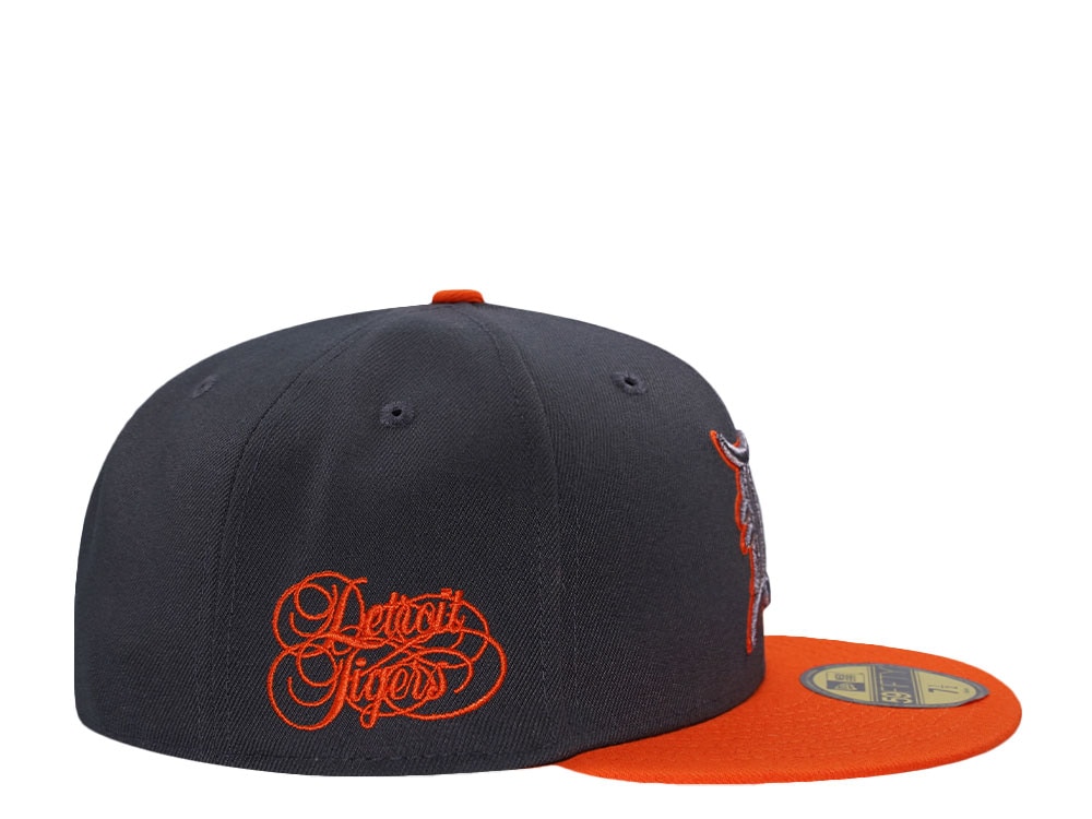 New Era Detroit Tigers Gray Two Tone Script Edition 59Fifty Fitted Casquette