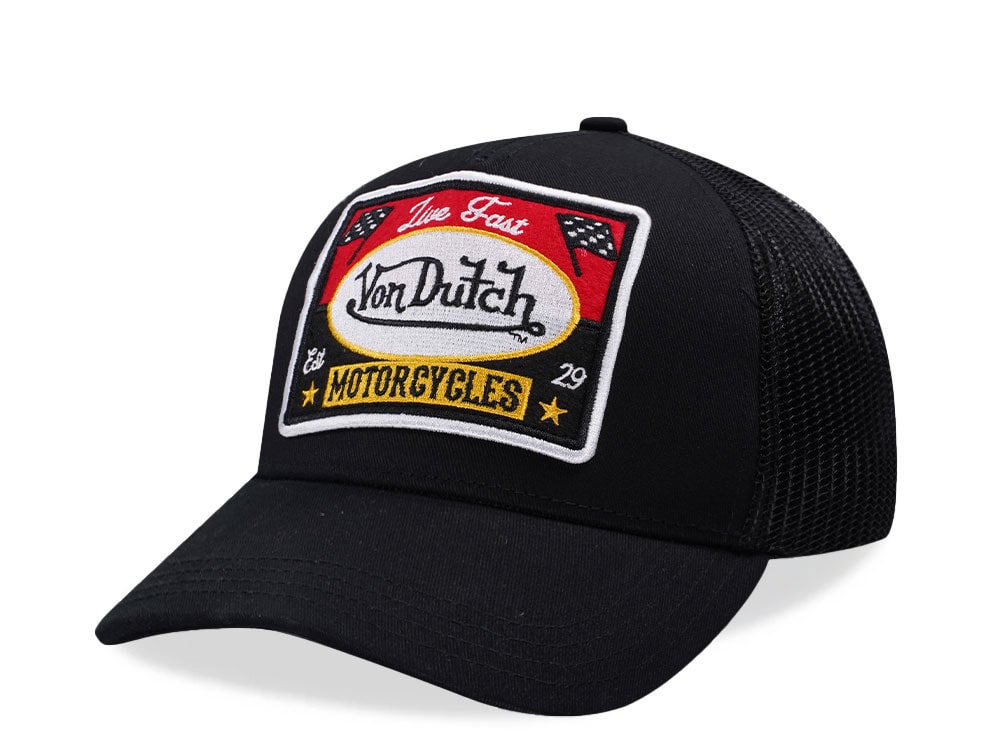Von Dutch Square Patch Black Trucker Edition Snapback Casquette