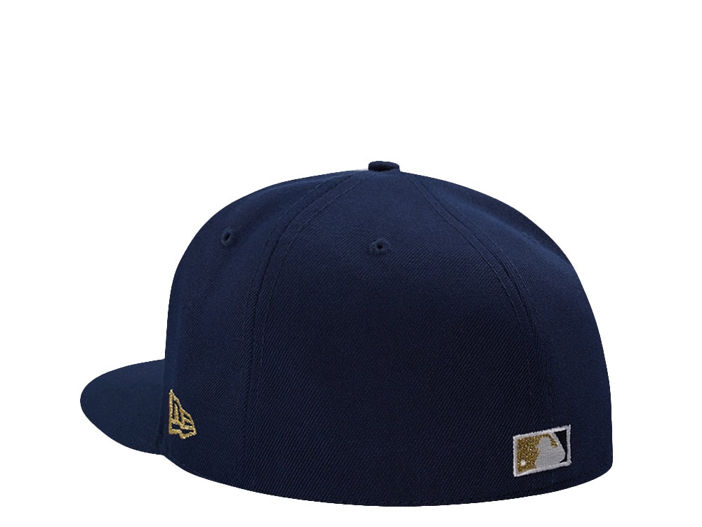 New Era Atlanta Braves World Series 1995 Skull Ocean Blue Prime Edition 59Fifty Fitted Casquette