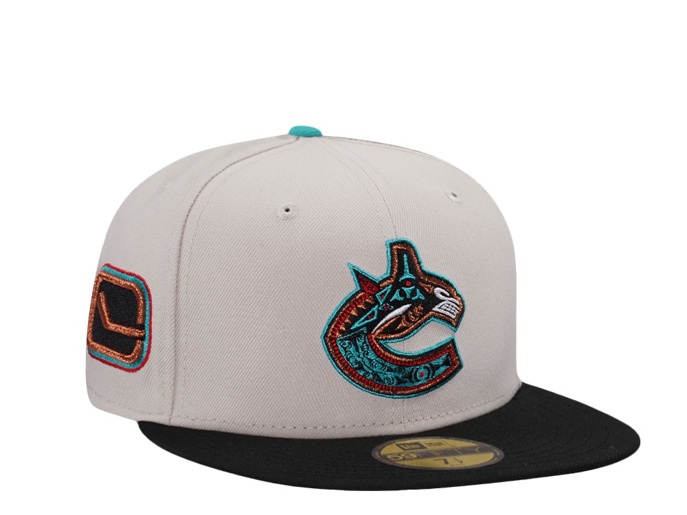 New Era Vancouver Canucks Stone Two Tone Color Flip Prime Edition 59Fifty Fitted Casquette