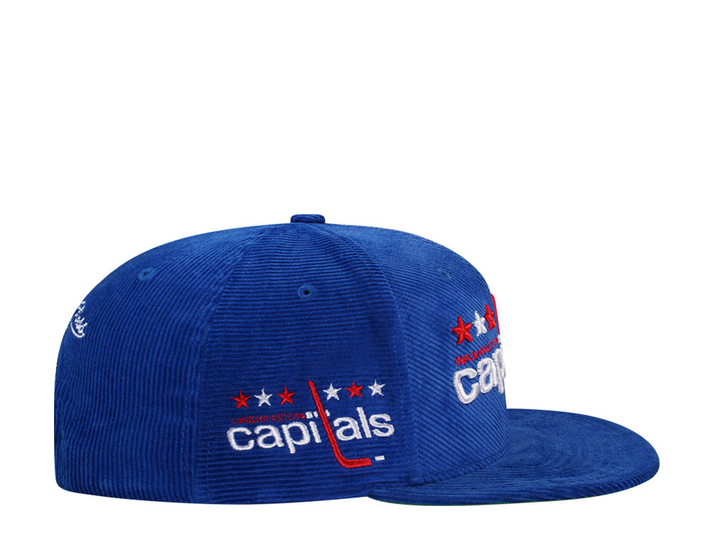 Mitchell & Ness Washington Capitals Blue Cord Vintage Snapback Casquette