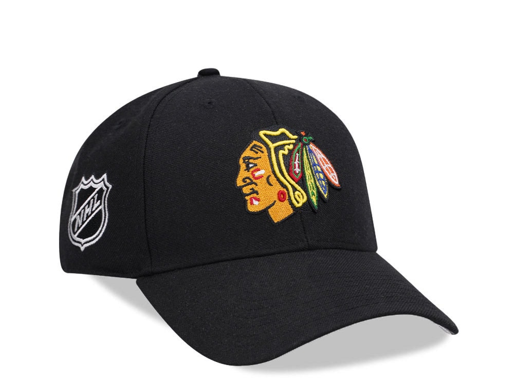 47Brand Chicago Blackhawks Black MVP Snapback Casquette
