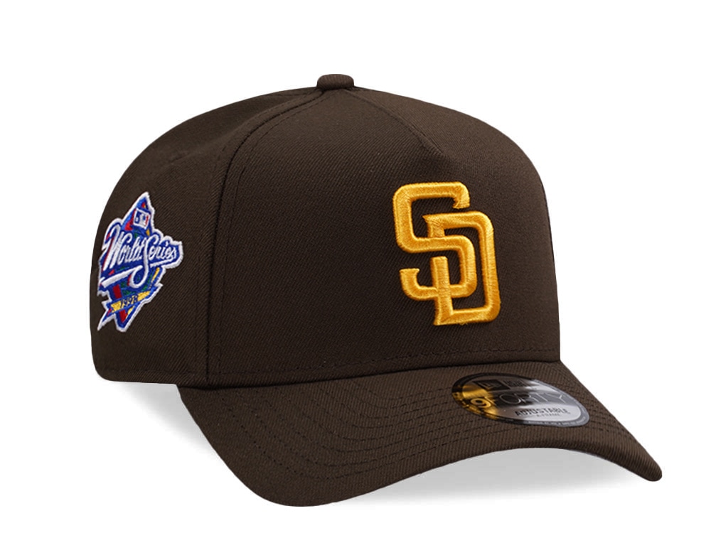 New Era San Diego Padres World Series 1998 Walnut Prime Edition 9Forty A Frame Snapback Casquette
