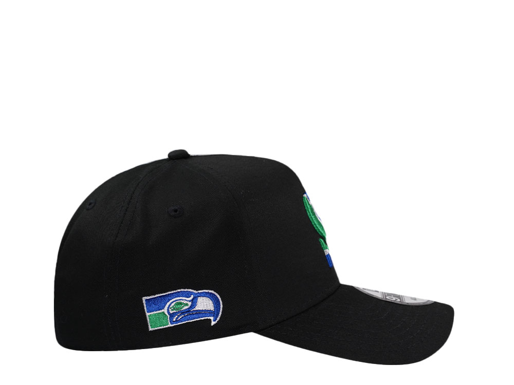 New Era Seattle Seahawks City Originals Black 9Forty A Frame Snapback Casquette