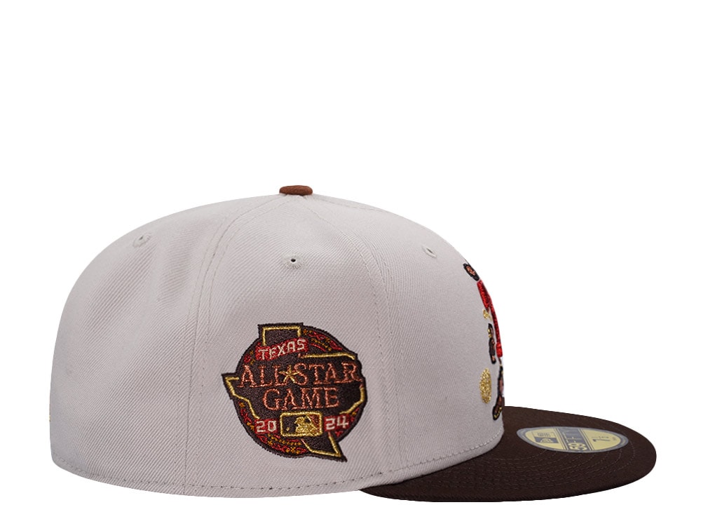 New Era Texas Rangers All Star Game 2024 Stone Two Tone Edition 59Fifty Fitted Casquette