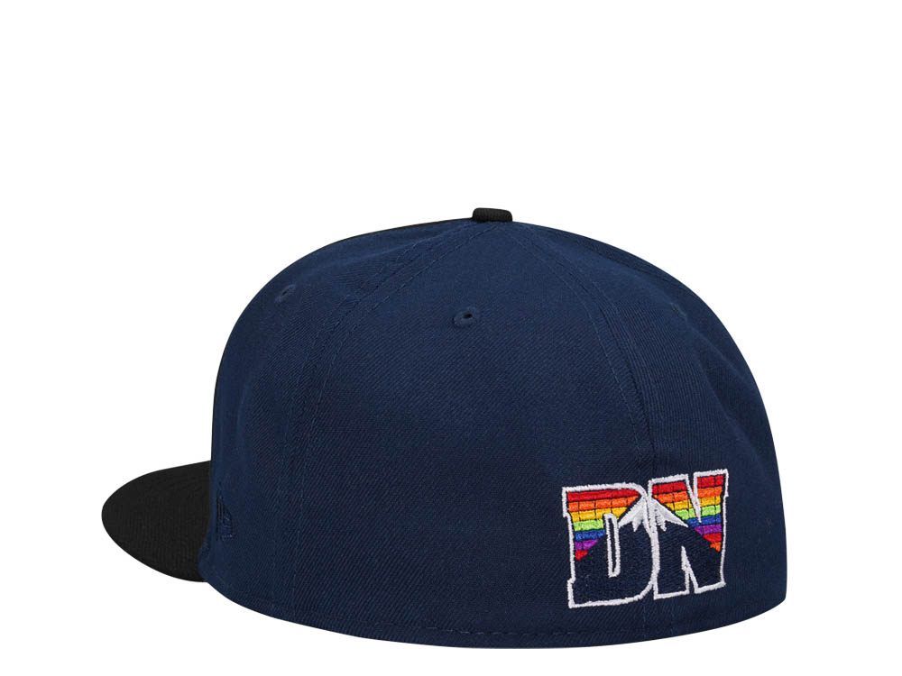 New Era Denver Nuggets Chrome Black Navy Two Tone Edition 59Fifty Fitted Casquette