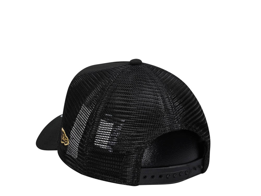 New Era New Orleans Saints Black 9Forty A Frame Trucker Snapback Casquette