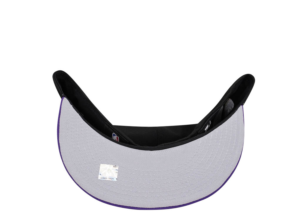 New Era Milwaukee Bucks 50th Anniversary Black Purple Two Tone Classic Edition 59Fifty Fitted Casquette