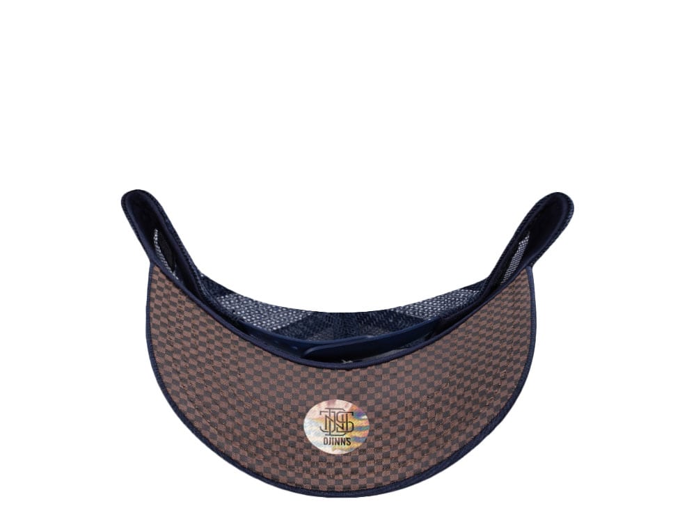 Djinns Glencheck Navy Trucker Snapback Casquette