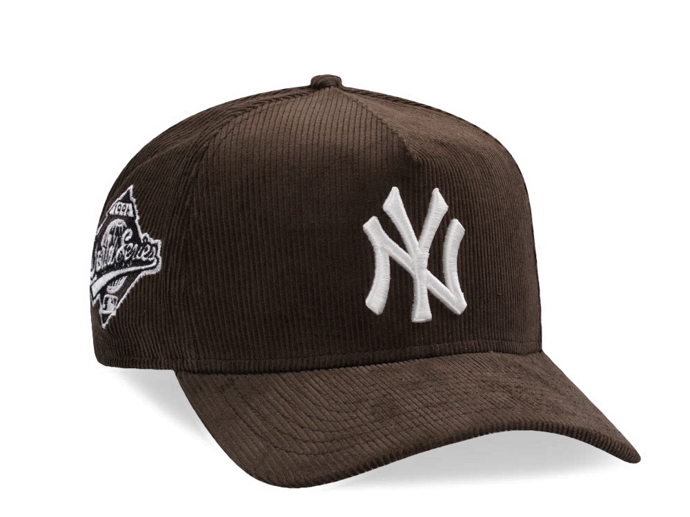 New Era New York Yankees World Series 1996 Walnut Corduroy Prime Edition 9Forty A Frame Snapback Casquette