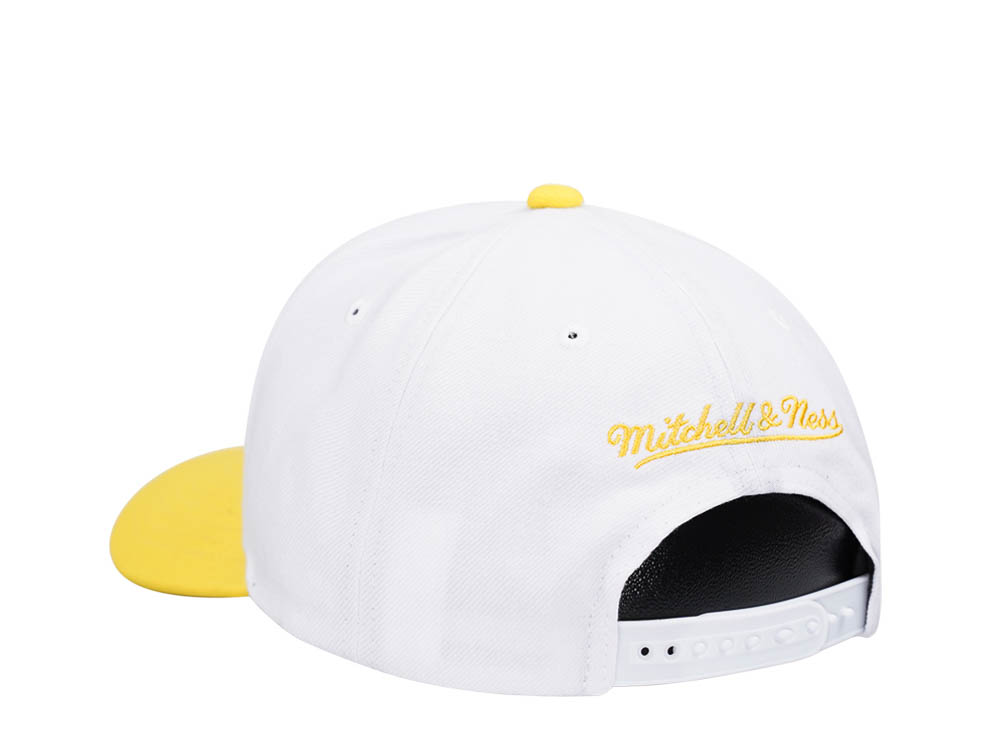 Mitchell & Ness Indiana Pacers Team Two Tone 2.0 Pro White Snapback Casquette
