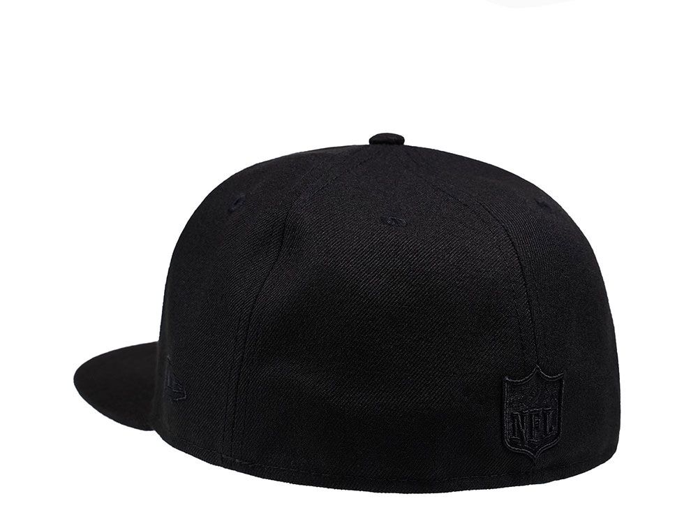 New Era Las Vegas Raiders Black on Black Edition 59Fifty Fitted Casquette