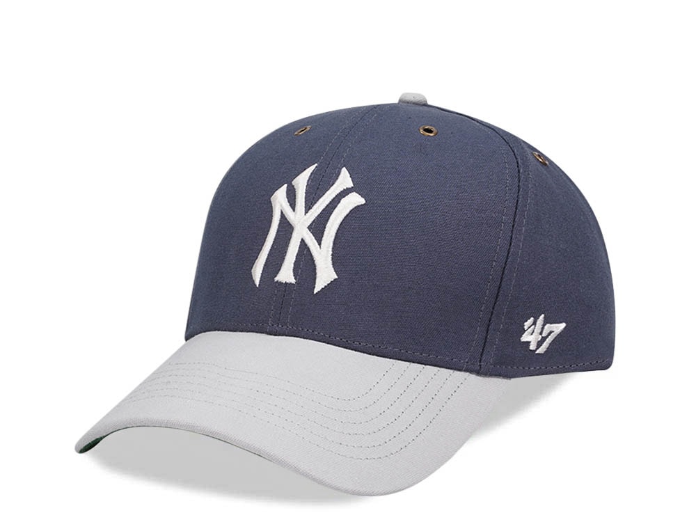 47Brand New York Yankees Vintage Navy Campus MVP Strapback Casquette