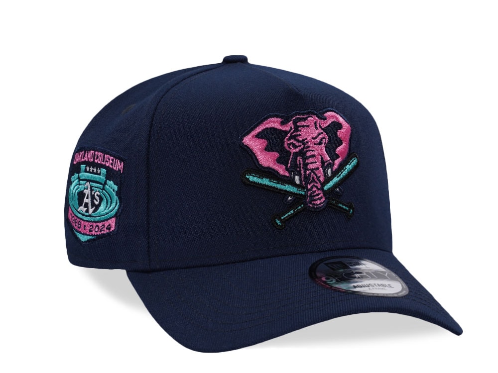 New Era Oakland Athletics Coliseum Ocean Blue Prime Edition 9Forty A Frame Snapback Casquette