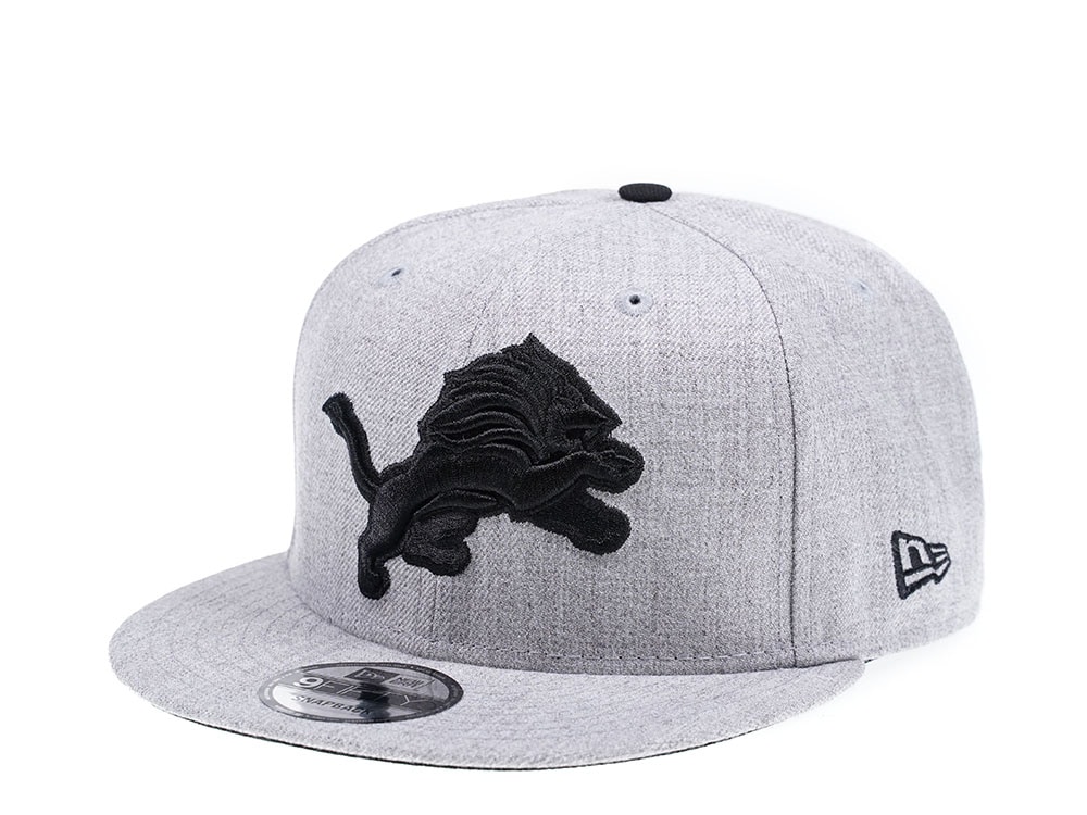 New Era Detroit Lions Heather Black Edition 9Fifty Snapback Casquette