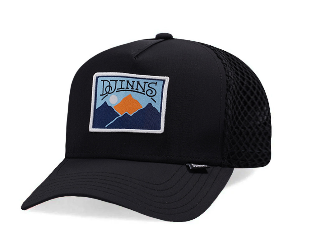 Djinns HFT Black Big Net Mountain Trucker Snapback Casquette