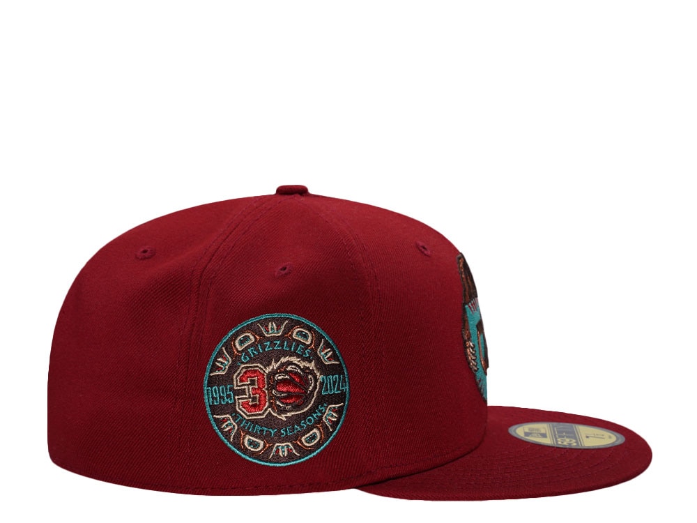 New Era Memphis Grizzlies 30th Anniversary Red Prime Edition 59Fifty Fitted Casquette