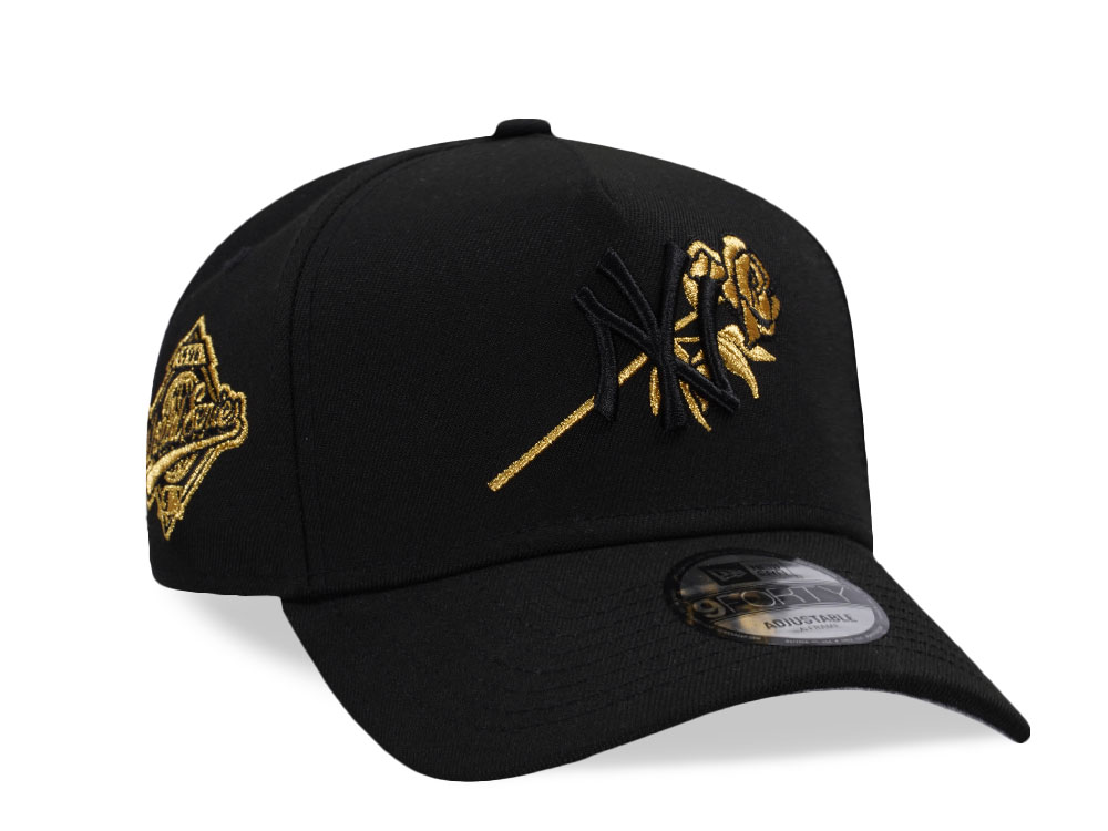 New Era New York Yankees World Series 1996 Black Rose Gold Edition 9Forty A Frame Snapback Casquette