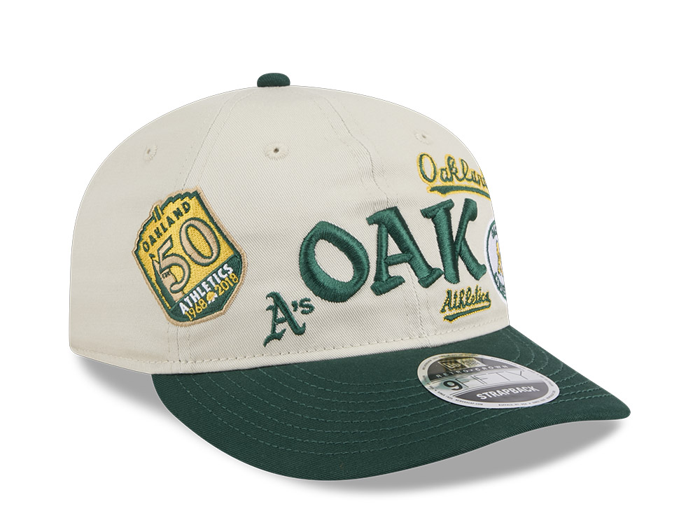New Era Oakland Athletics Scatter Edition 9Fifty Retro Crown Snapback Casquette