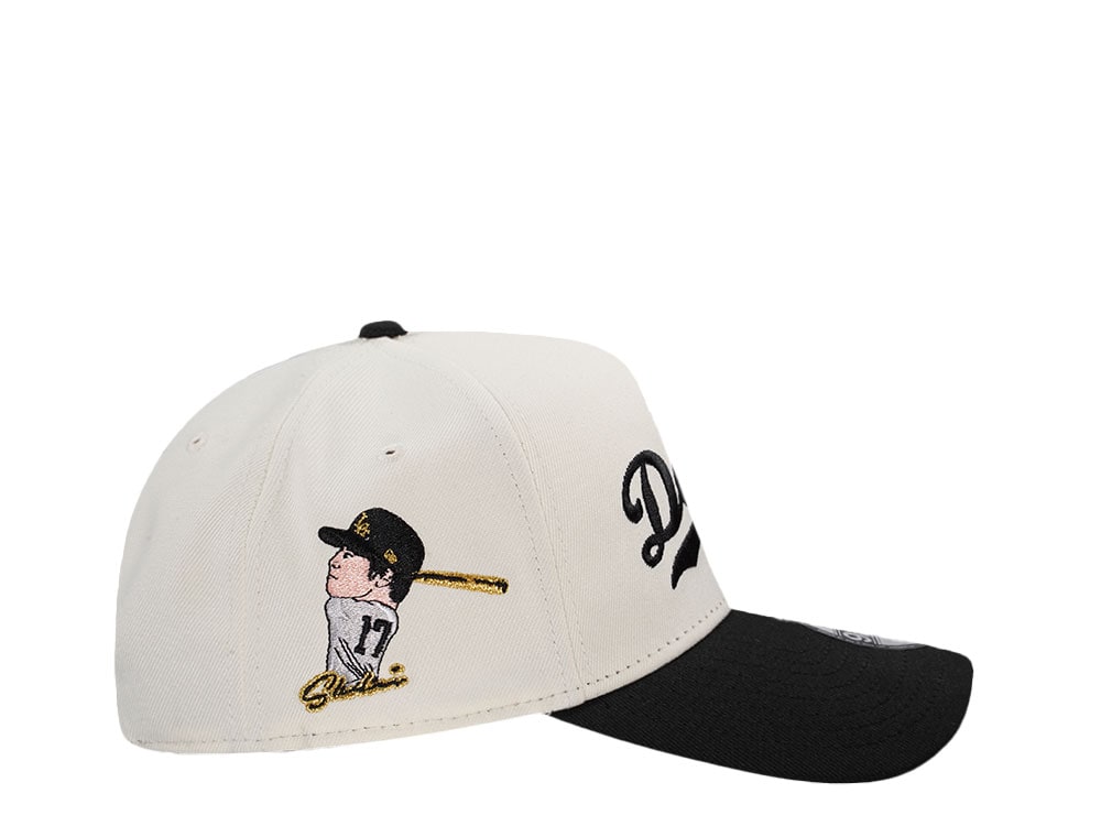 New Era Los Angeles Dodgers Ohtani Chrome Black Two Tone Edition 9Forty A Frame Snapback Casquette