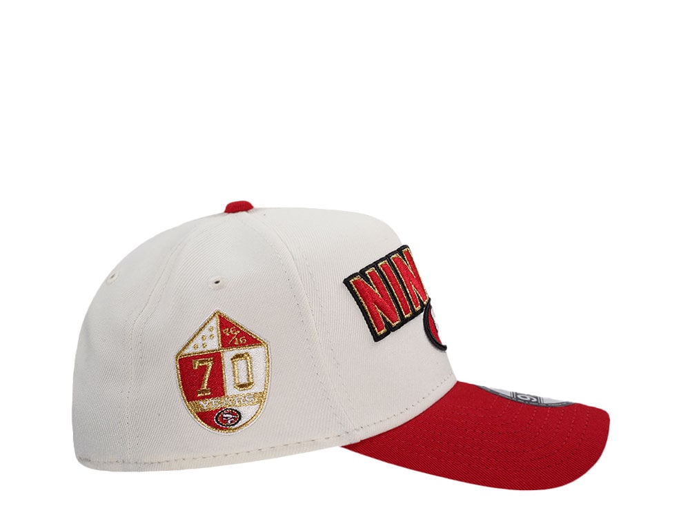 New Era San Francisco 49ers 70 Years Chrome Two Tone Edition 9Forty A Frame Snapback Casquette