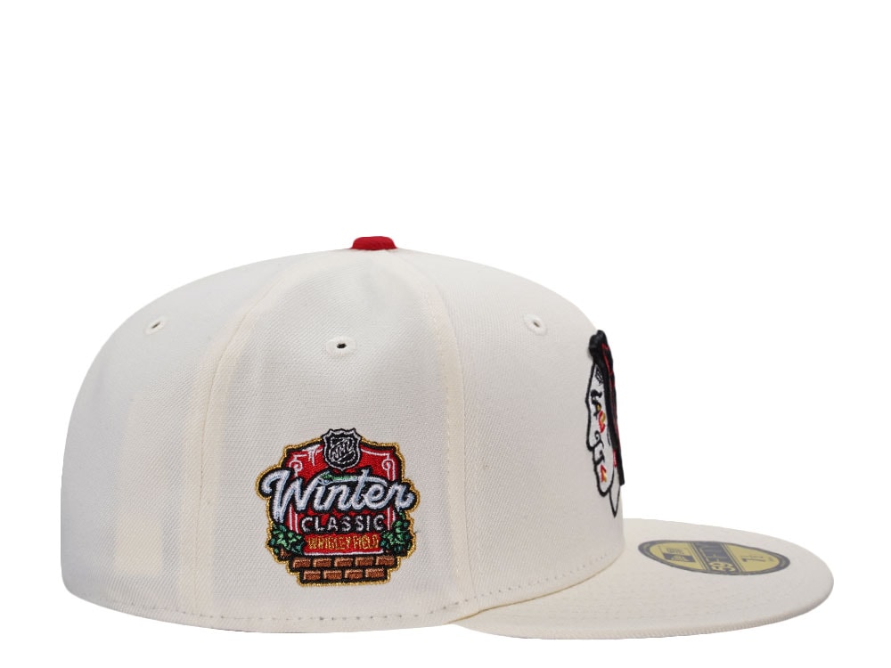 New Era Chicago Blackhawks Winter Classic Wrigley Field Chorme Prime Edition 59Fifty Fitted Casquette