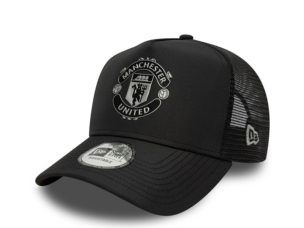 New Era Manchester United FC Reflective Black 9Forty A Frame Trucker Snapback Casquette