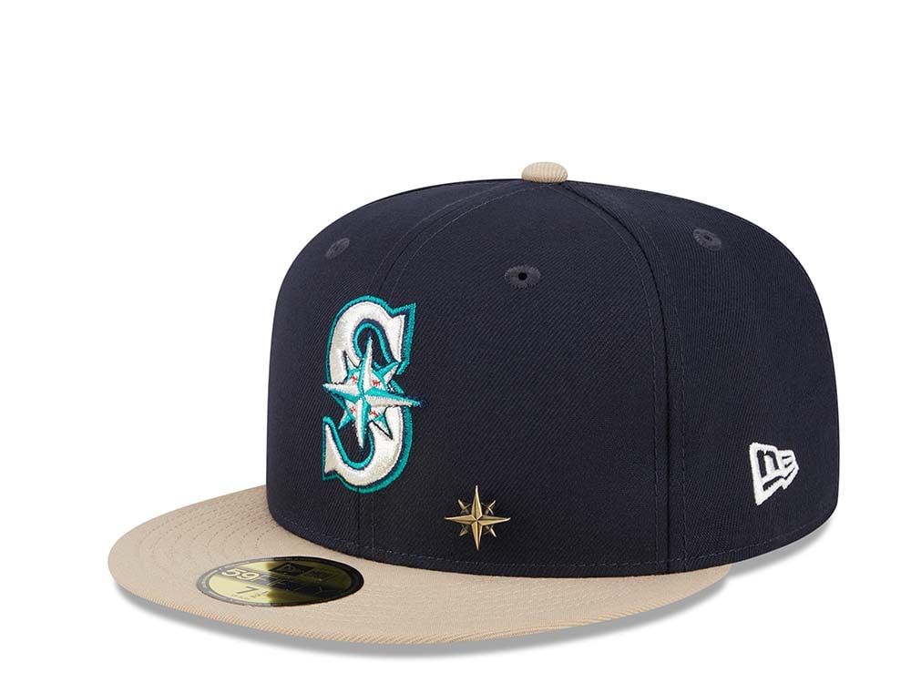 New Era Seattle Mariners 30th Anniversary Varsity Pin Two Tone Edition 59Fifty Fitted Casquette