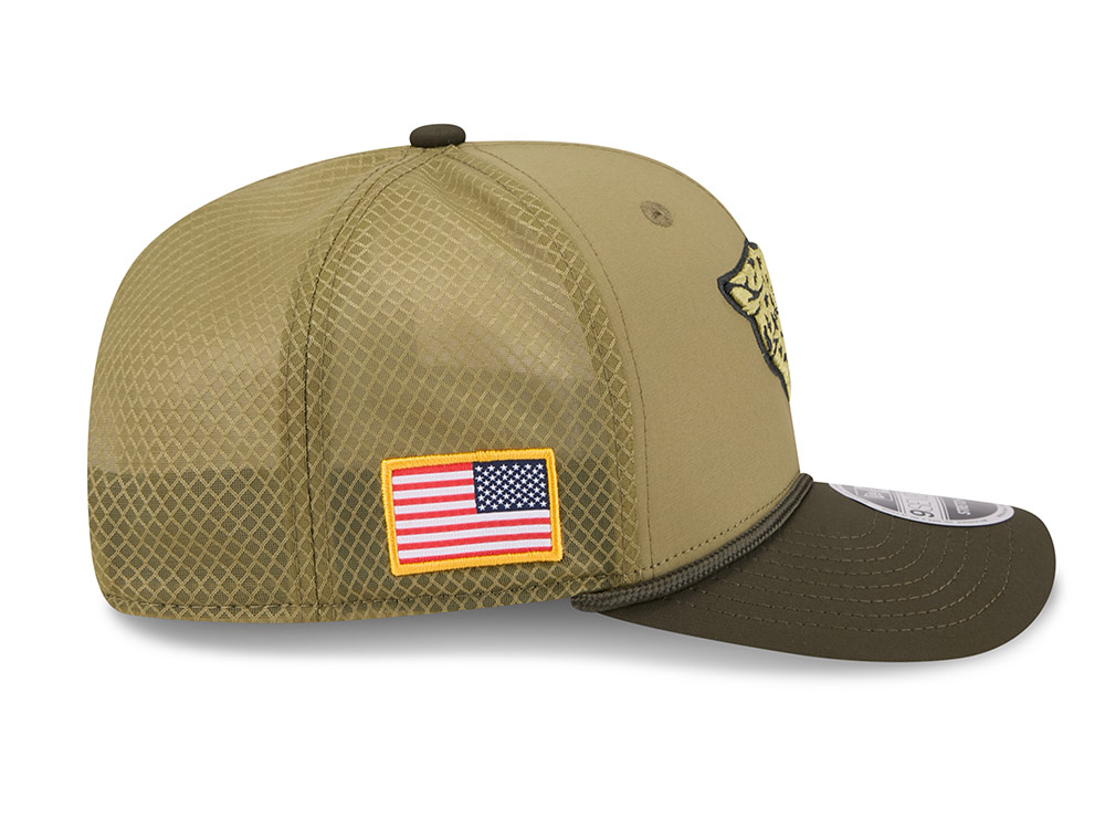 New Era Jacksonville Jaguars Salute To Service 2025 9Seventy Snapback Casquette