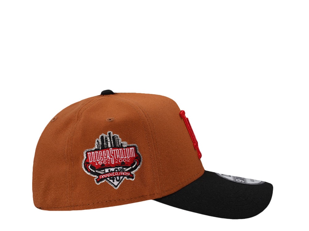 New Era Los Angeles Dodgers 40th Anniversary Stadium Earth Brown Two Tone Edition 9Forty A Frame Snapback Casquette