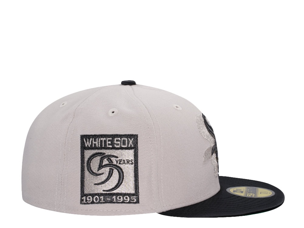 New Era Chicago White Sox 95 Years Cascading Stone Satin Brim Two Tone Edition 59Fifty Fitted Casquette