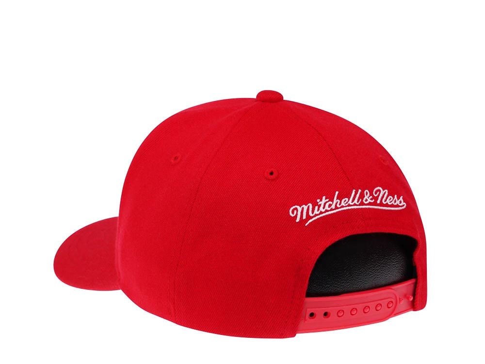 Mitchell & Ness Chicago Bulls Team Ground Red Line Solid Flex Snapback Casquette