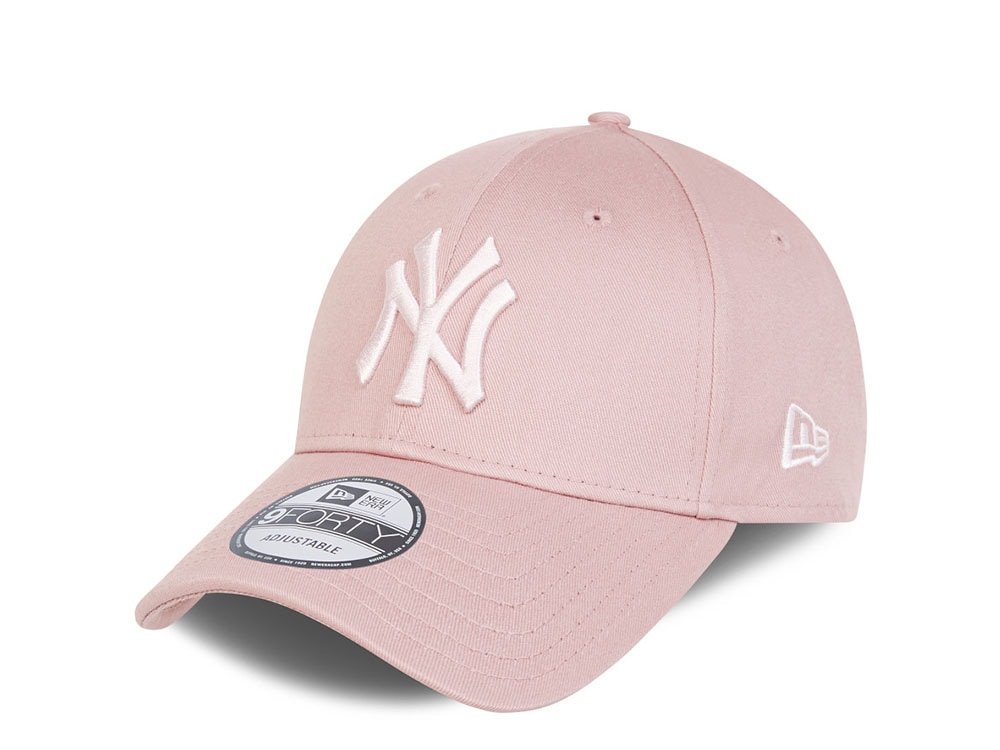 New Era New York Yankees League Essential Pink 9Forty Strapback Casquette