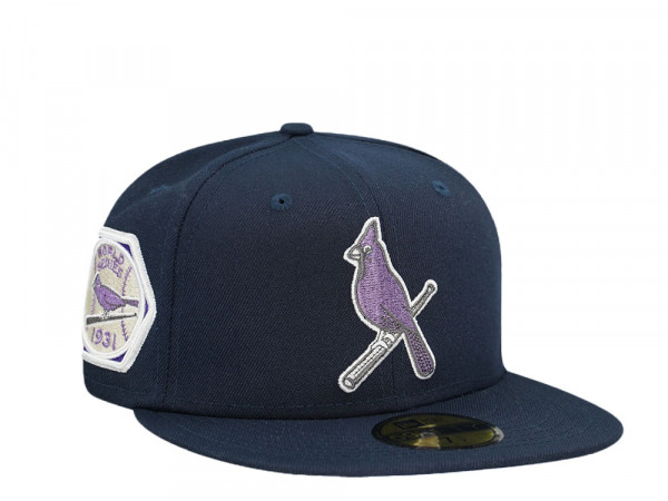 New Era St. Louis Cardinals World Series 1931 Ocean Purple Edition 59Fifty Fitted Cap