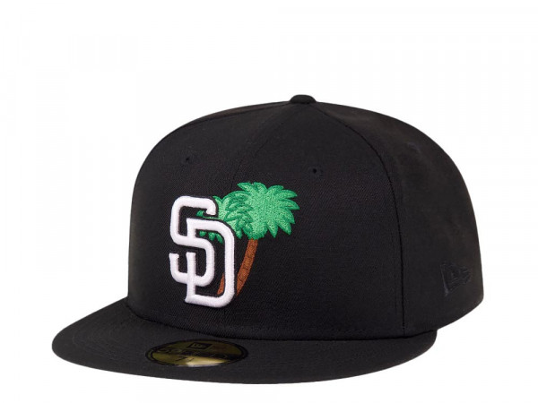 New Era San Diego Padres Palm Tree Black Edition 59Fifty Fitted Cap
