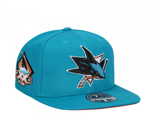 Mitchell & Ness San Jose Sharks 20 Years Edition Dynasty Fitted Cap