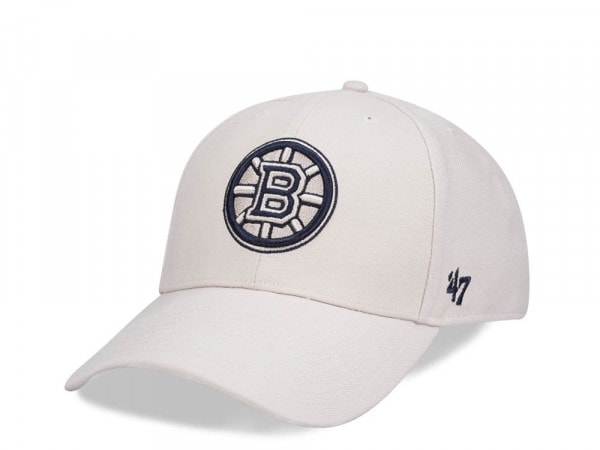 47Brand Boston Bruins Bone MVP Snapback Cap