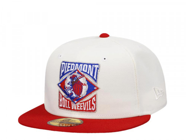 New Era Piedmont Boll Weevils Cream Two Tone Throwback Edition 59Fifty Fitted Cap
