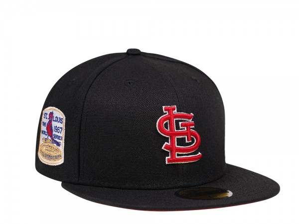 New Era St. Louis Cardinals World Series 1967 Black and Red Edition 59Fifty Fitted Cap