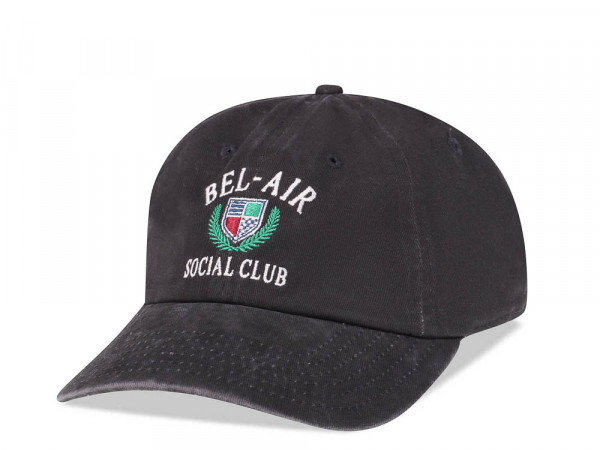 American Needle Bel Air Social Club Black Vintage Casual Strapback Cap