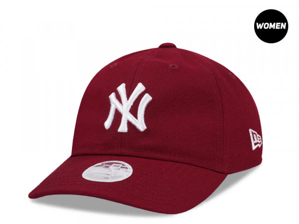 New Era New York Yankees Cardinal Red Womens 9Twenty Strapback Cap