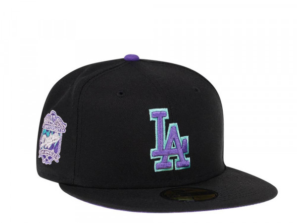 New Era Los Angeles Dodgers 40th Anniversary Black Purple Edition 59Fifty Fitted Cap
