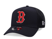 New Era Boston Red Sox Navy Trucker A Frame 9Forty Snapback Cap