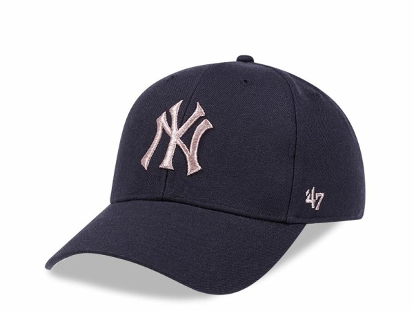 47Brand New York Yankees Navy Metallic Classic Snapback Cap