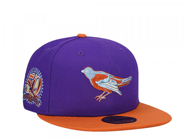 New Era Baltimore Orioles 50th Anniversary Metallic Prime Two Tone Edition 59Fifty Fitted Cap